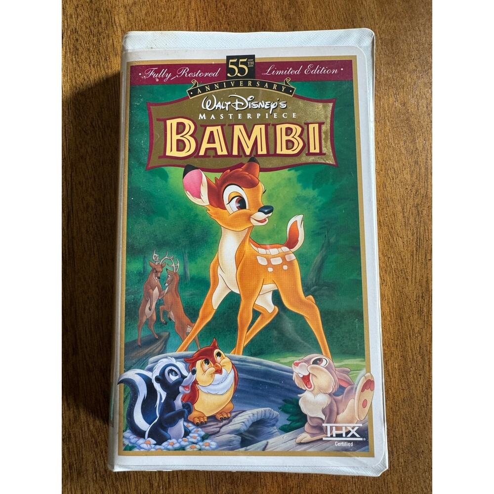 Disney Bambi VHS 55th Anniversary Masterpiece Collection Clamshell